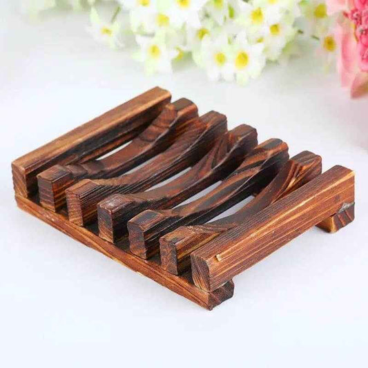 Portable Bamboo Soap Dish - Simple Space-Saving Design