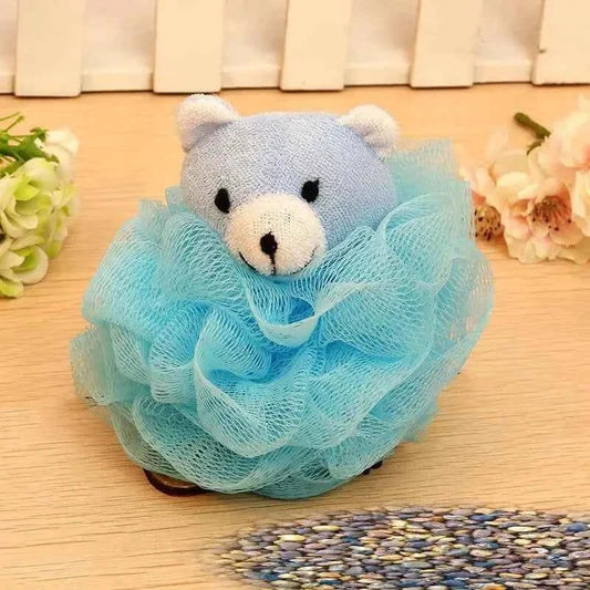 1pc Cartoon Animal Loofah Bath Ball for Kids