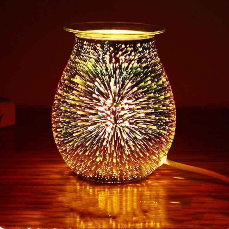 Aromatherapy Lamp with Fireworks Candle Burner