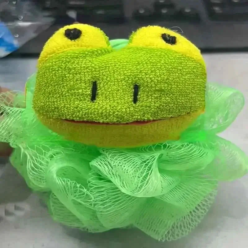 1pc Cartoon Animal Loofah Bath Ball for Kids