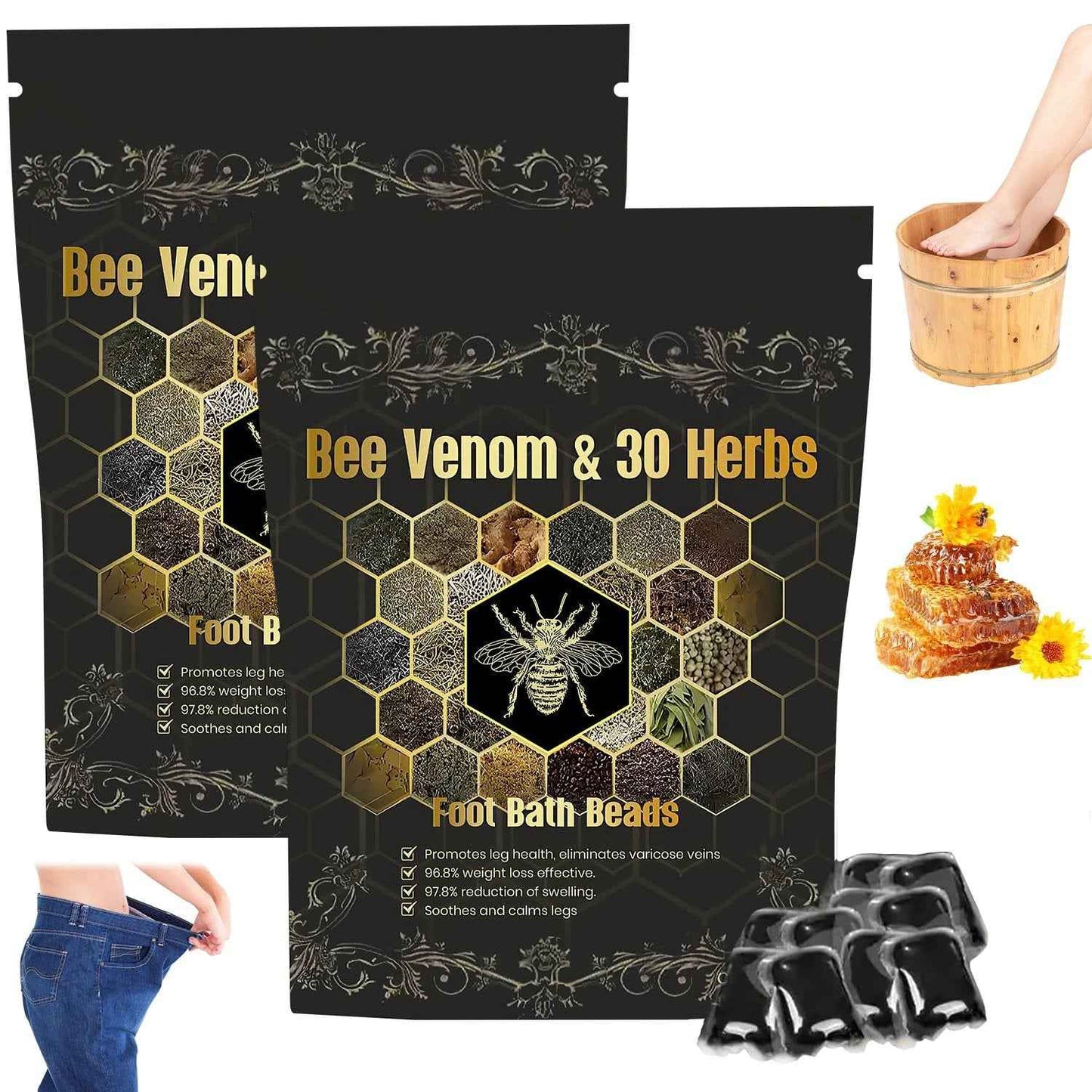 Bee Venom Herbal Detox Foot Soak Beads