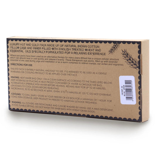 Lavender Natural Cotton and Juco Eye Pillow in Gift Box - Blue Viper by AW Dropship UK