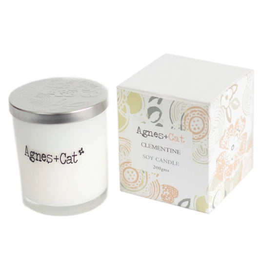Agnes + Cat Votive Candle - Clementine by AW Dropship UK