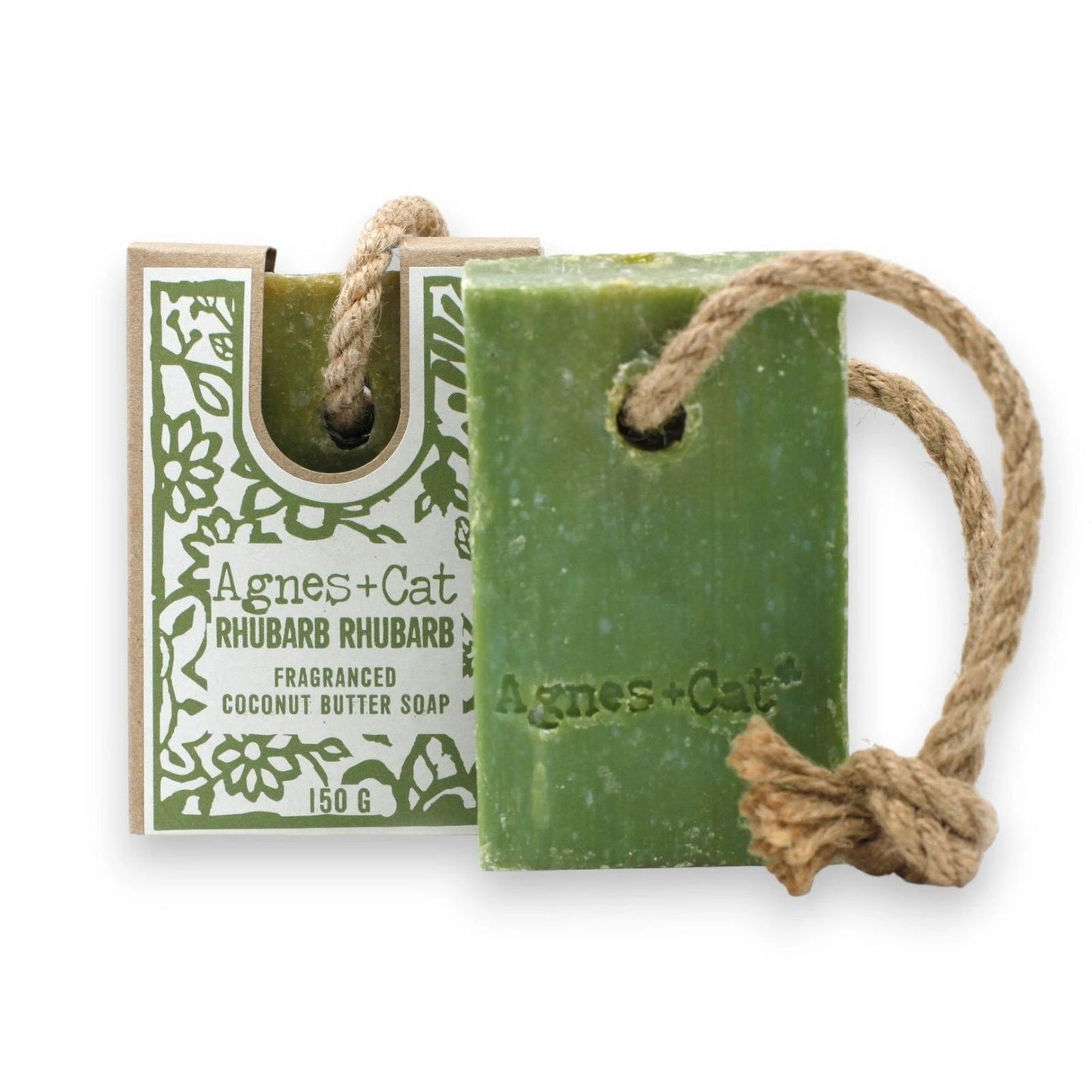 Agnes + Cat Soap On A Rope - Rhubarb Rhubarb by AW Dropship UK