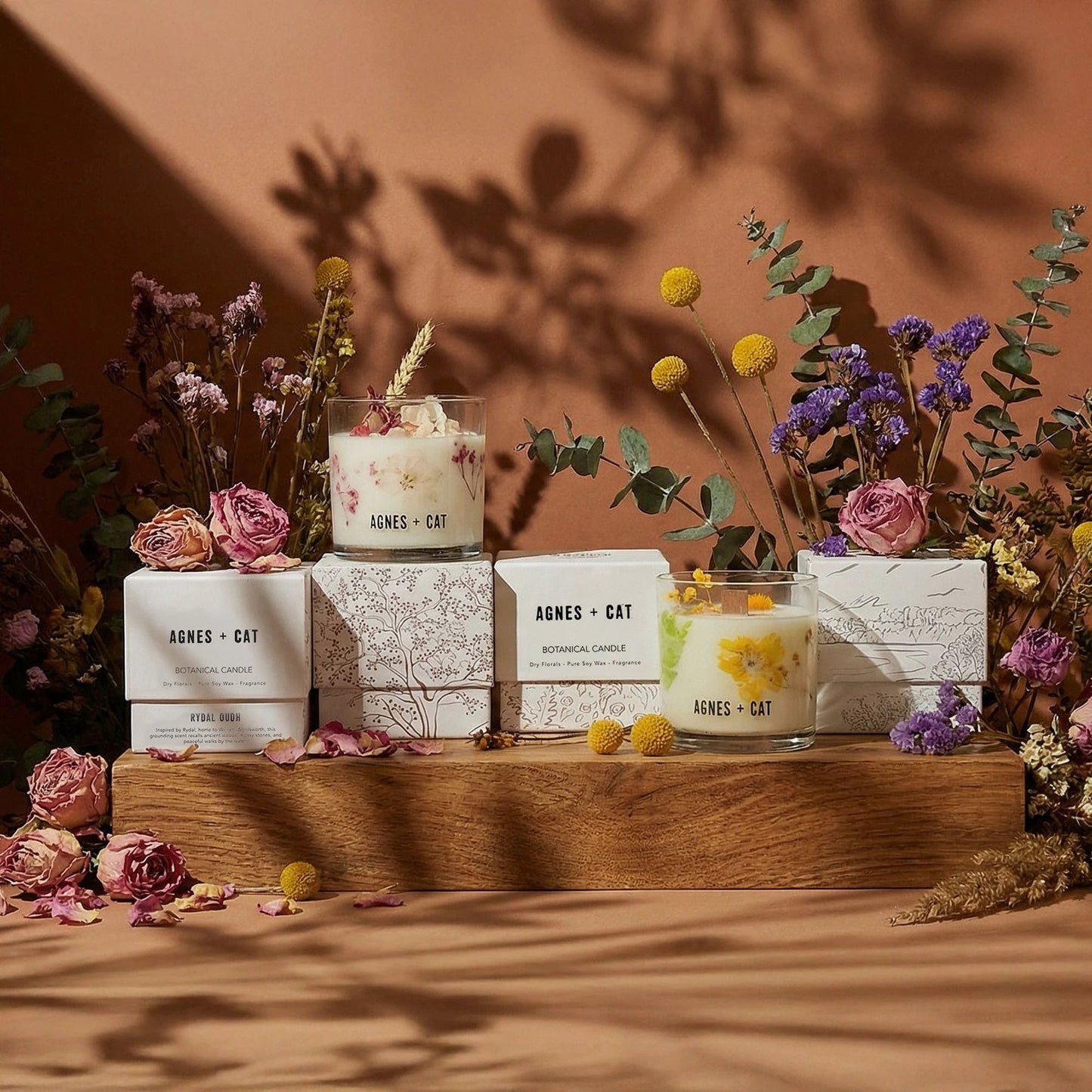 Agnes + Cat Botanical Soy Wax Candle - Moorland by AW Dropship UK