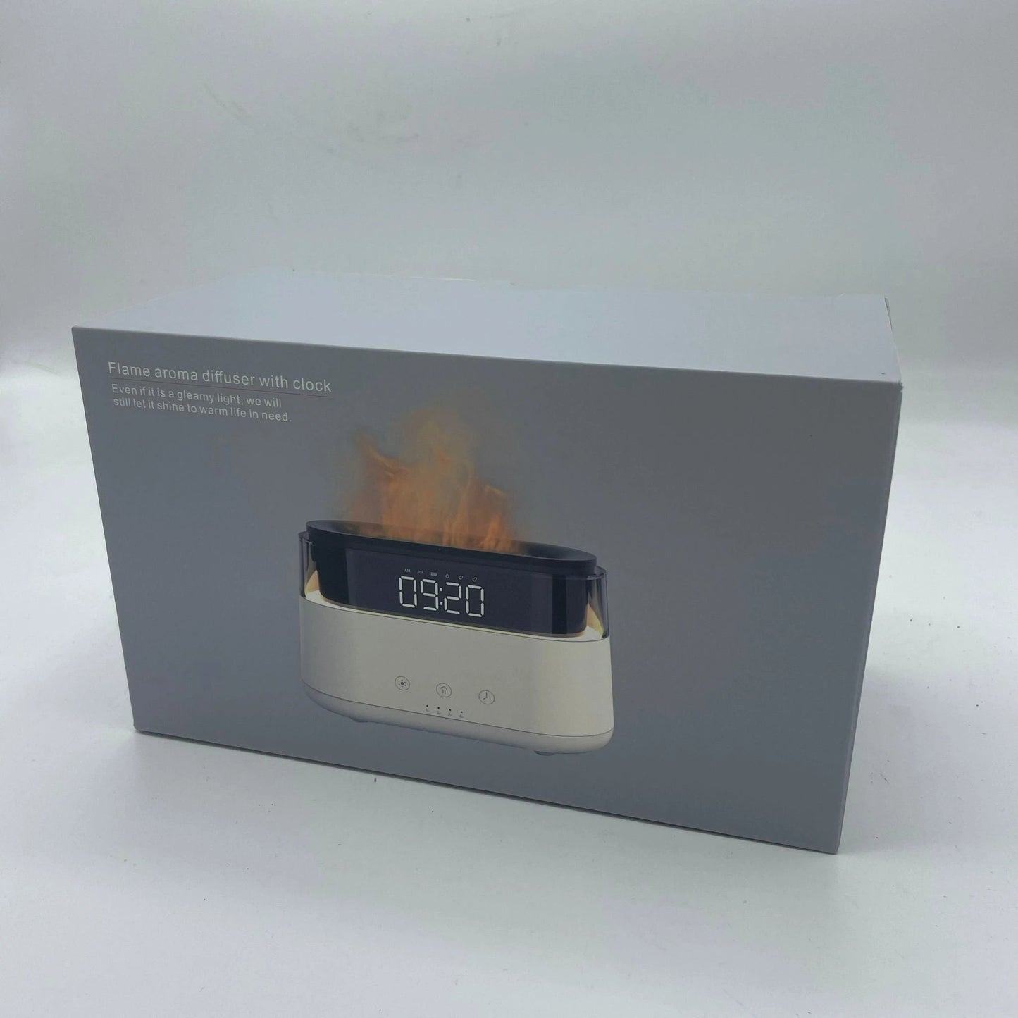 Modern Aroma Diffuser - Led Clock - USB-C - Flame Effect by AW Dropship UK