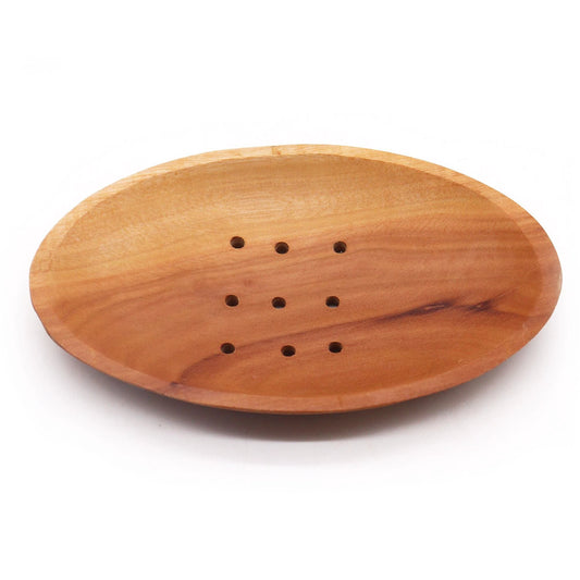 Classic Mahogany Soap Dish - Oval by AW Dropship UK