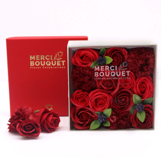 Square Box - Classic Red Roses by AW Dropship UK