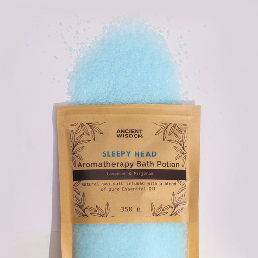 Aromatherapy Bath Potion in Kraft Bag 350g - Sleepy Head by AW Dropship UK