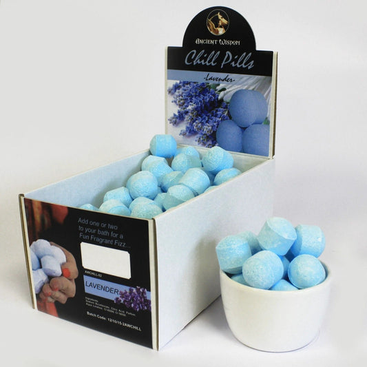 1.3kg Box Of Chill Pills Lavender Bath Bombs Approximately Ninety Mini Bath Bombs For A Relaxing Soak by AW Dropship UK