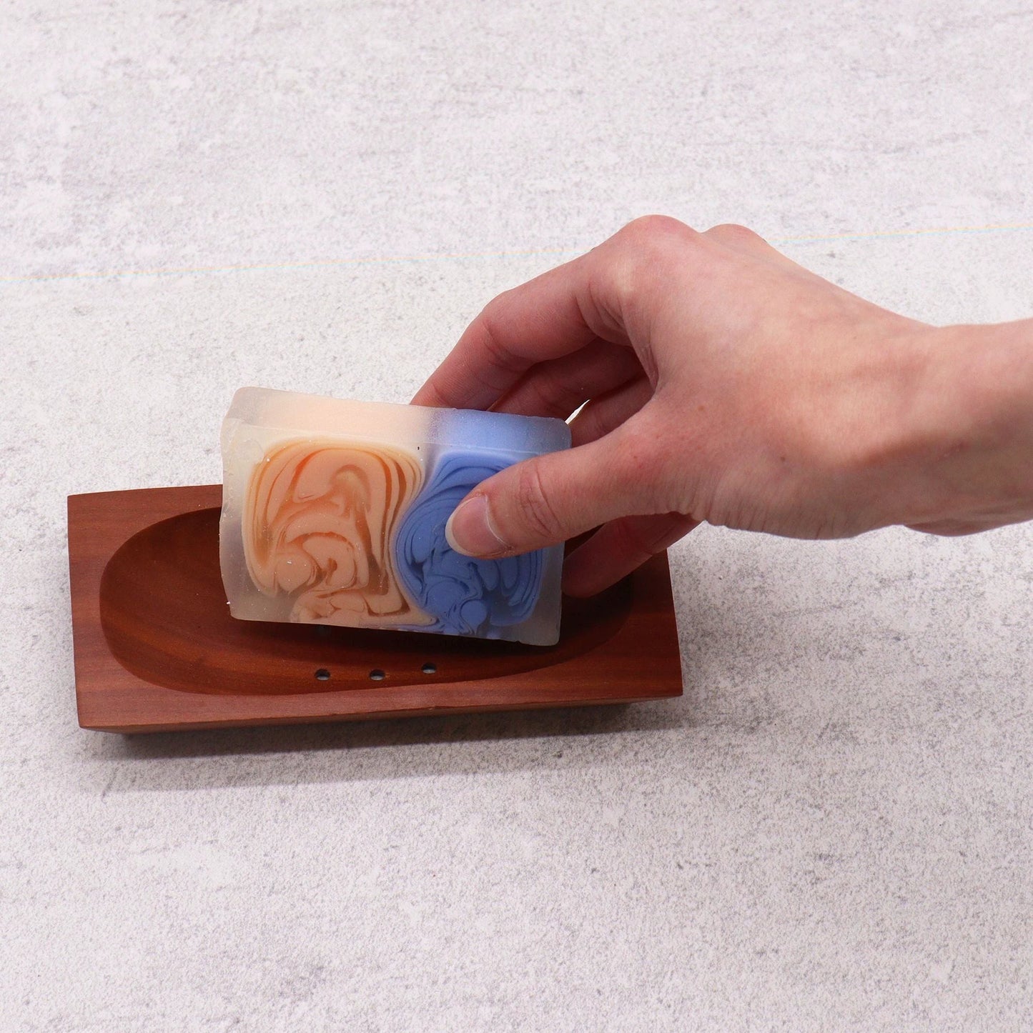 Classic Mahogany Soap Dish - Rectangle by AW Dropship UK