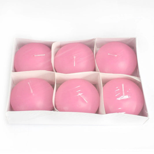 3x Large Floating Candle - Pink by AW Dropship UK