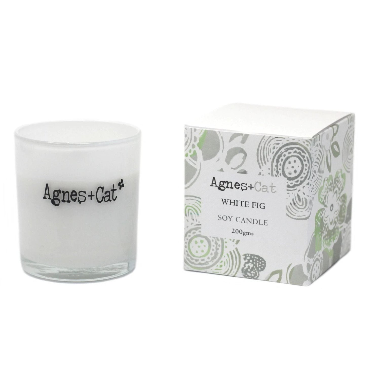 Agnes + Cat Votive Candle - White Fig by AW Dropship UK