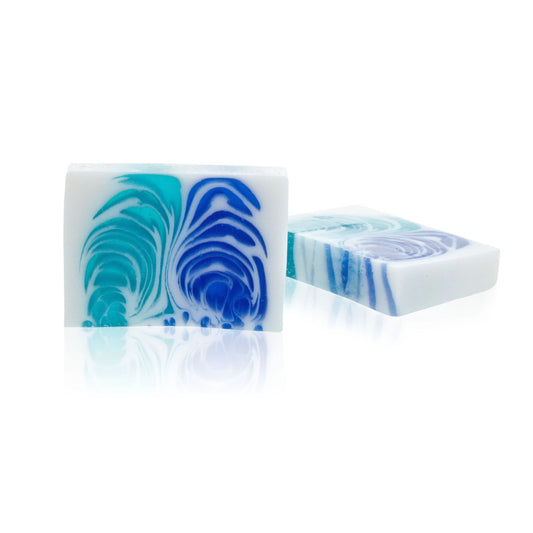 Handcrafted Soap Slice 100g Marine Fresh Sea Inspired Bath Bar For Daily Use Luxurious Refreshing Scent by AW Dropship UK