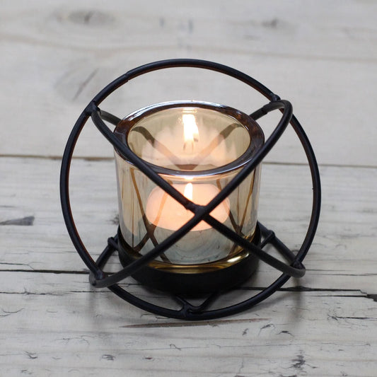 Centrepiece Iron Votive Candle Holder - 1 Cup Single Ball by AW Dropship UK
