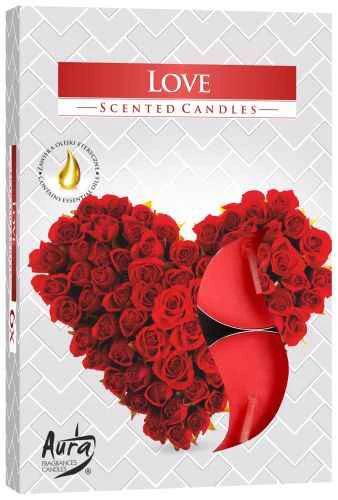 Love Scented Tealight Candles Set of 6 – Romantic Glow