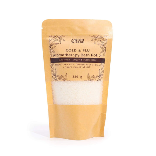 Aromatherapy Bath Potion in Kraft Bag 350g - Colds & Flu by AW Dropship UK
