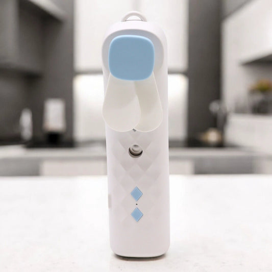 White Nano Mist Face Fan & Spray - USB chargable by AW Dropship UK