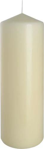 Pillar Candle 80x250mm - Ivory by AW Dropship UK