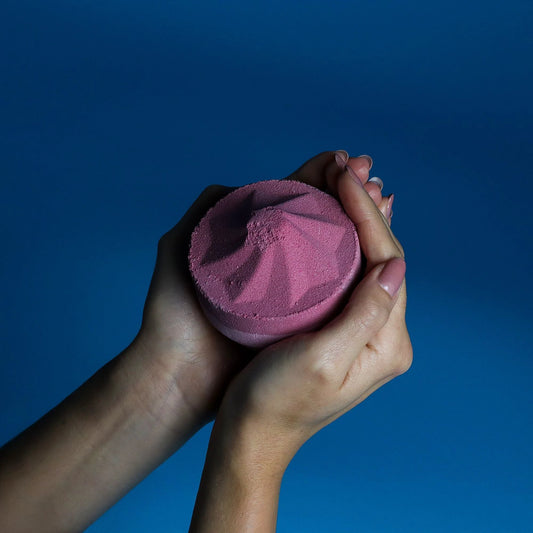 Jumbo Bath Bomb Razzle Dazzle Handcrafted In Sheffield UK With Raspberry Slush Fragrance And Foamy Fizzy Experience by AW Dropship UK