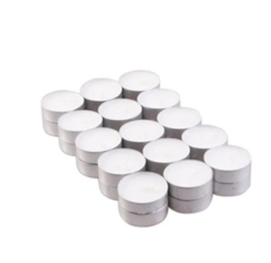 30x Unscented Tealight (4hr) by AW Dropship UK