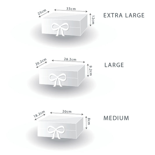 Flat Pack Gift Box - Large (28.2x20.2x9.2cm) - Red by AW Dropship UK