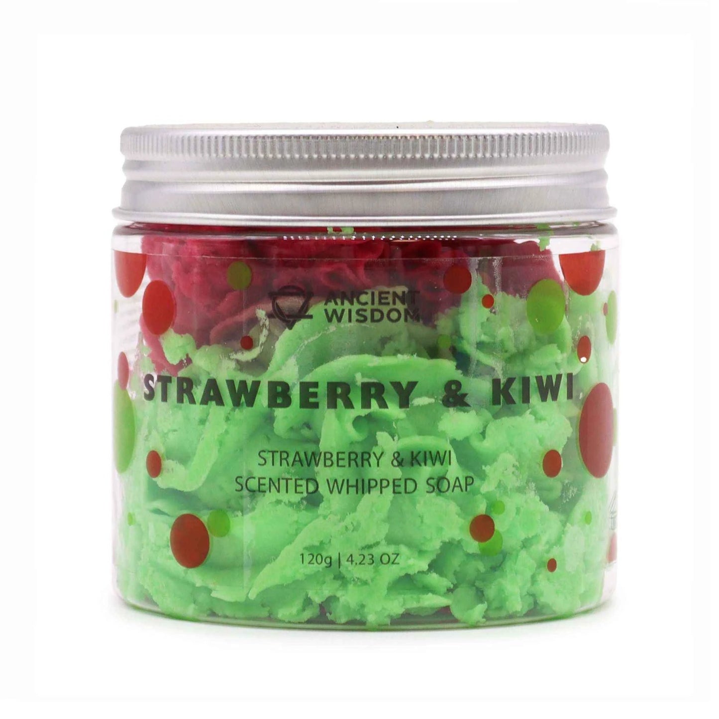 Strawberry & Kiwi Whipped Soap – Fruity Moisturising Cleanse 120g