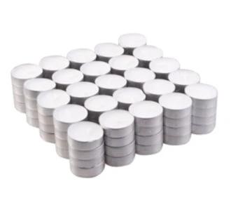 100x Unscented Tealight (4hr) by AW Dropship UK