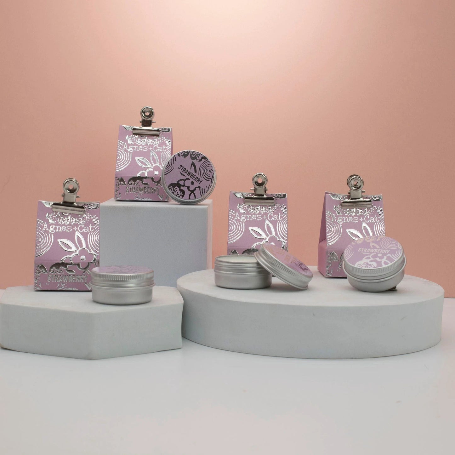 Agnes And Cat Strawberry Natural Lip Balm Gift For Strawberry Lovers With Sweet Fruity Hydration by AW Dropship UK