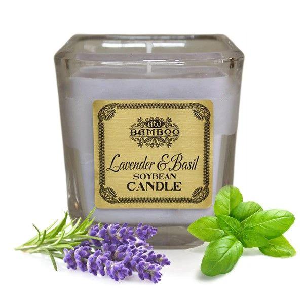 Soybean Jar Candles - Lavender & Basil by AW Dropship UK
