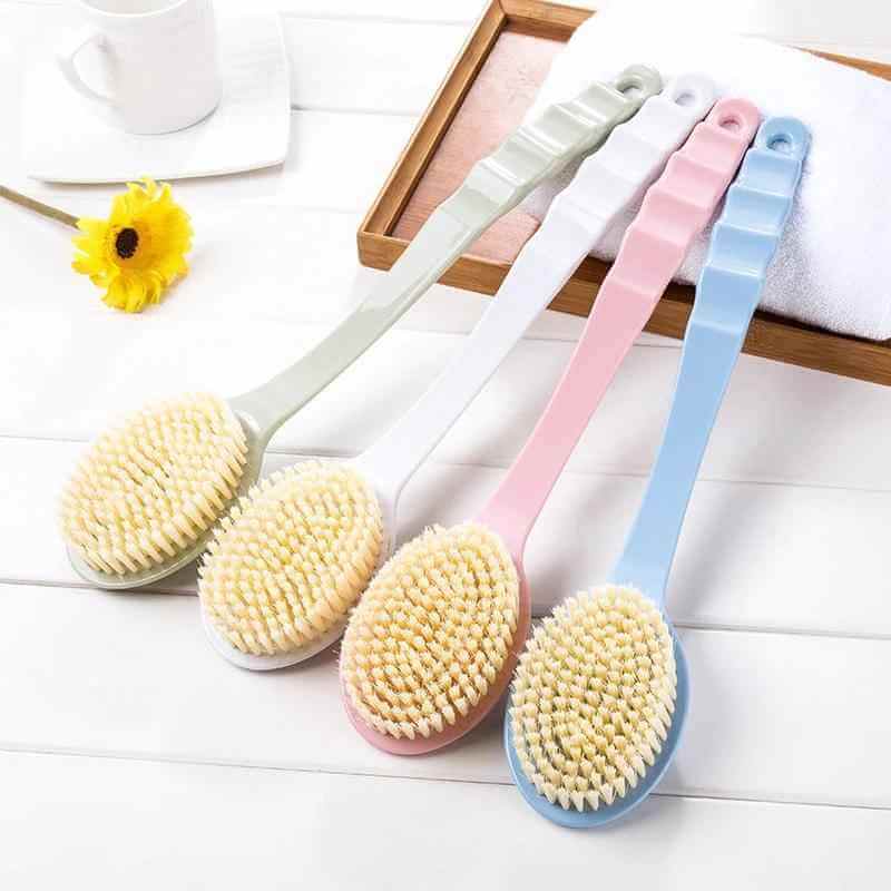 Long Handle Bath Brush with Soft Bristles for Exfoliating