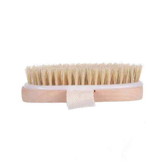 Bamboo Bath Brush with Boar Bristles for Cleaning