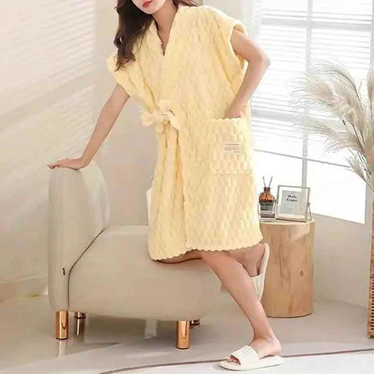 Yunduoge Girls' Absorbent Bath Skirt Robe