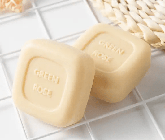 Milk soap for baby's skin in a gentle cream color, offering moisturizing and hydrating benefits.
