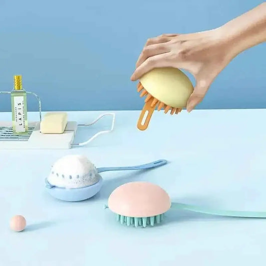 Soft Silicone Bath Brush for Babies and Pets