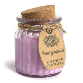 Pomegranate Scented Soy Candles Pot - Scented Candle - Candle Jar