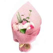 Pink Standing Soap Flower Bouquet – Luxury Bath Gift