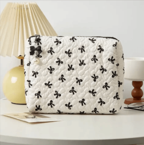 Bow Clutch Cosmetic Bag by Pampering Heaven