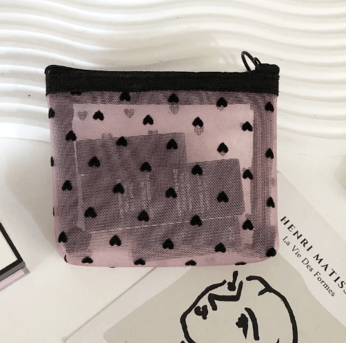 Love Mesh Cosmetic Bag by Pampering Heaven