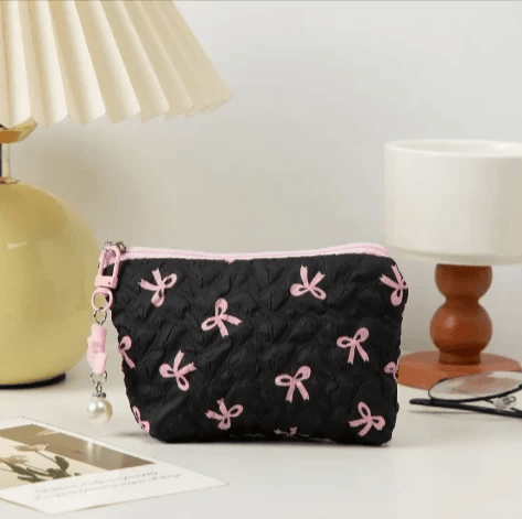 Bow Clutch Cosmetic Bag by Pampering Heaven