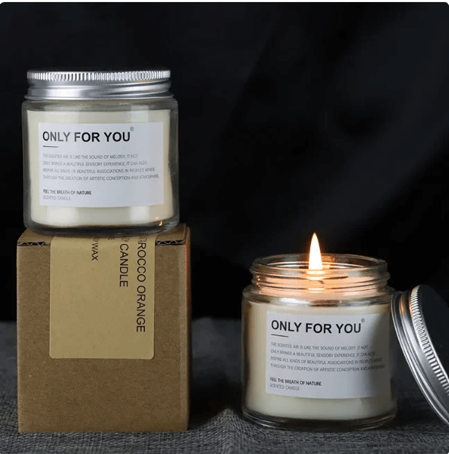 Creative Handcrafted Aromatherapy Candle in Glass Jar – Perfect Gift by Pampering Heaven