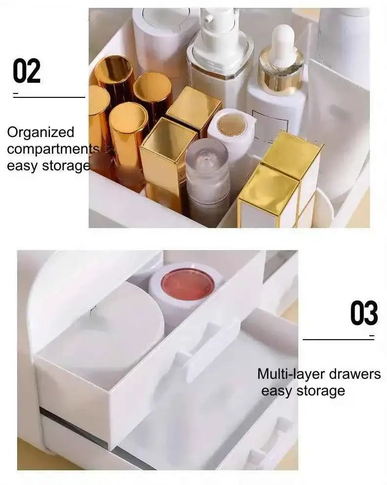 Chic Beauty Storage for Cosmetics & Jewelry