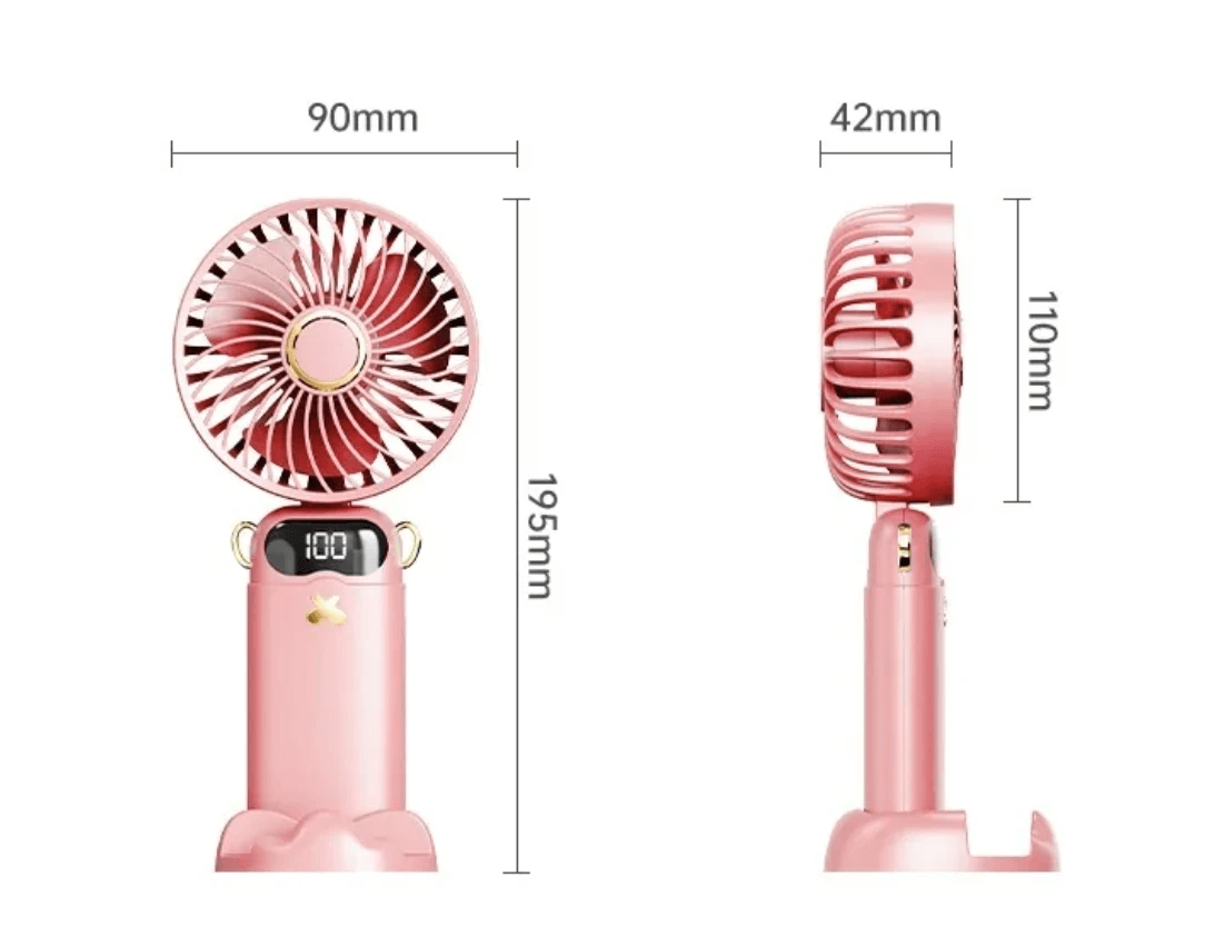 Mini Folding Aromatherapy Fan by Pampering Heaven