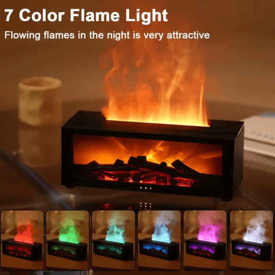 3D Flame Aromatherapy Diffuser by Pampering Heaven