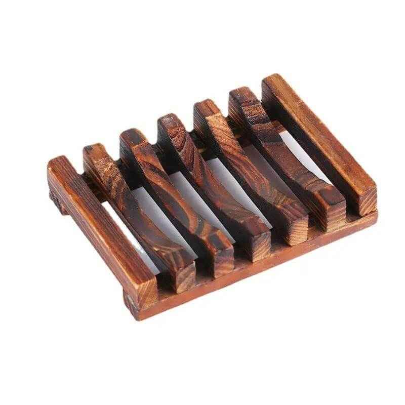 Portable Bamboo Soap Dish - Simple Space-Saving Design