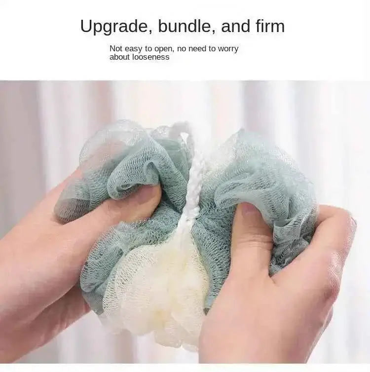 4pcs Two-Color Splicing Bath Balls for Body Care