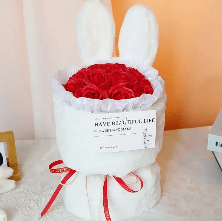 Gift Heart Soap Flower Carnation Rose by Pampering Heaven