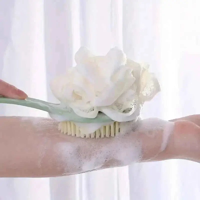 Soft-Bristled Long Handled Bath Brush for Adults