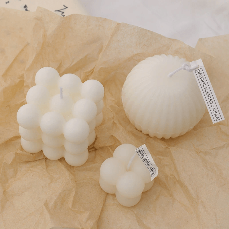 Handmade Geometric Aromatherapy Candles by Pampering Heaven