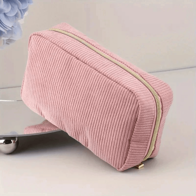 Corduroy Cosmetic Bag by Pampering Heaven